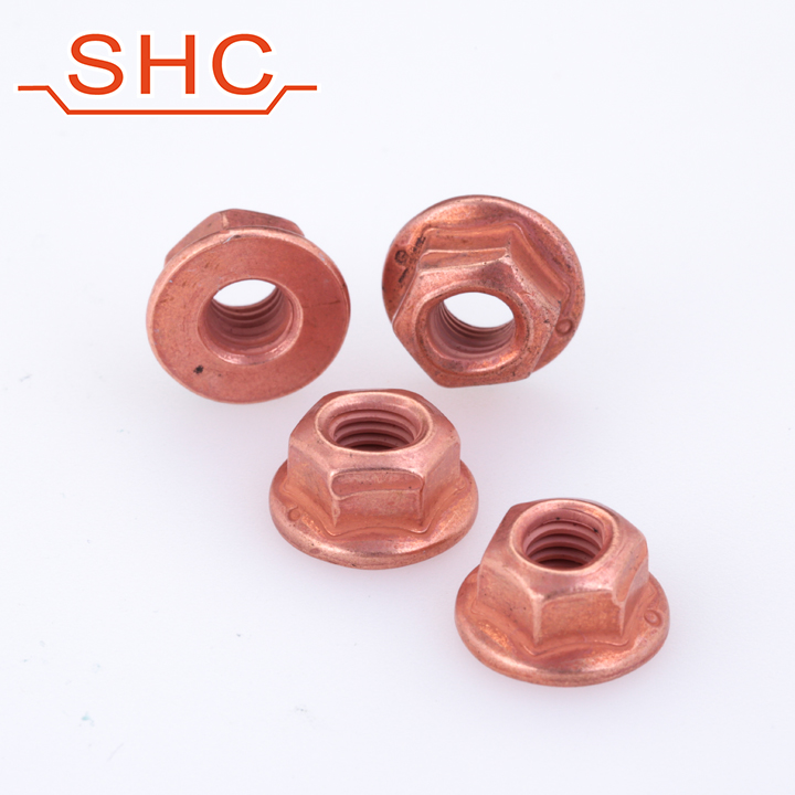 Copper Nut | Exhaust Nut | Self locking nut copper plated Copper Nut | Exhaust Nut | Self locking nut copper plated