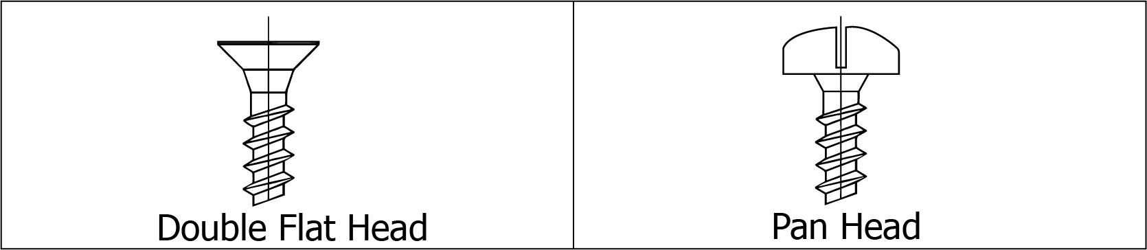 SHC Chipbaord screw head type