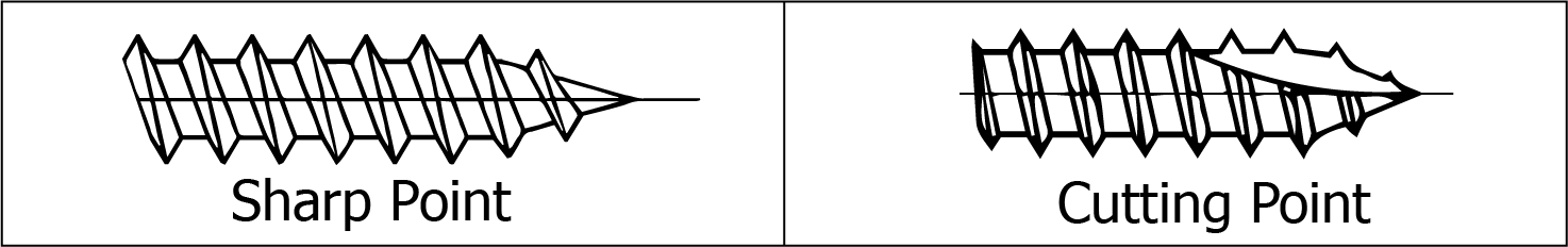 SHC Chipboard screw thread type