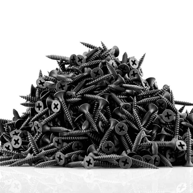 Drywall screw budgle head black phosphate