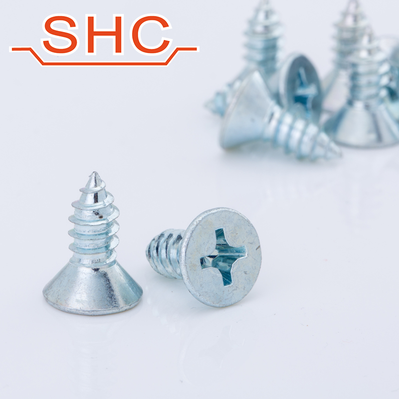 DIN7982C, PHIL. FLAT HEAD SELF TAPPING SCREWS, 