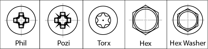 SHC Hardware Ltd plastic screw recess 
