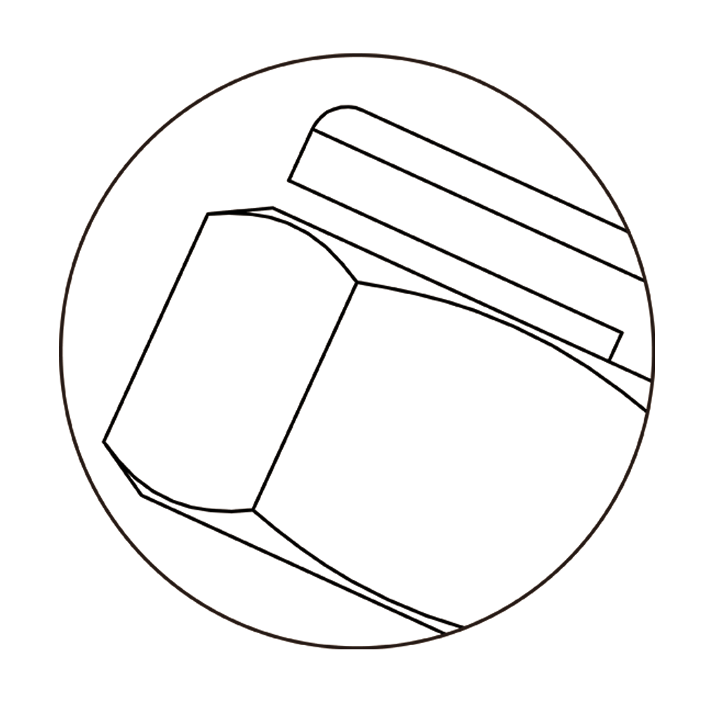 Copper Nut | Exhaust Nut | Self locking nut copper plated