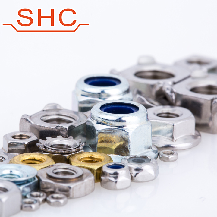 DIN982 | DIN985 | DIN6923 | Carbon/Stainless Nylon insert Nut (Nyloc nut) 